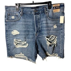 NWT Aeropostale Women’s Premium Air Dream Distressed Plus Size Skater Shorts
